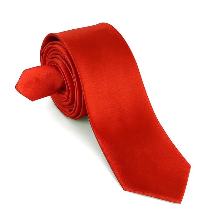 Slim Red Tie