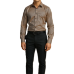 Satin-Party-Shirt-Front-brownish-grey