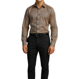 Satin-Party-Shirt-Front-brownish-grey